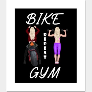 Bike, Gym, Repeat Posters and Art